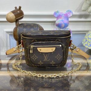 Replica Louis Vuitton Bumbag Mini Brown - premium 1:1 fake handbag model