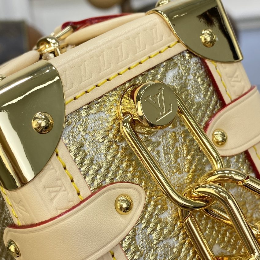 Replica Louis Vuitton Side Trunk Golden - near-authentic luxury replica handbag