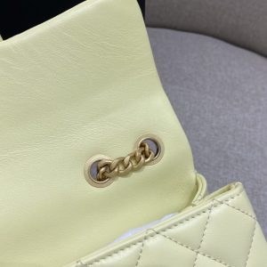 Replica CHANEL Camellia Flap Yellow - authentic-look luxury purse replica