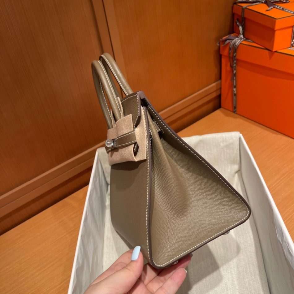 Replica Hermes Top Quality Replica Bag ShopEpsom Elephant Grey - authentic-look luxury purse replica