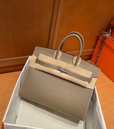 Replica Hermes Top Quality Replica Bag ShopEpsom Elephant Grey - premium 1:1 fake handbag model
