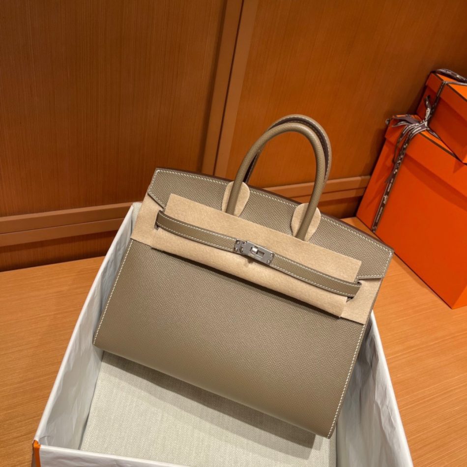 Replica Hermes Top Quality Replica Bag ShopEpsom Elephant Grey - premium 1:1 fake handbag model