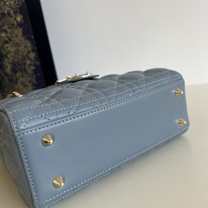 Replica Dior Lady Dior Blue ABC - 1:1 designer replica handbag