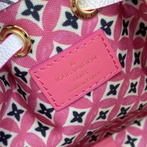Replica Louis Vuitton Nano Noe White Pink - top-tier luxury replica shoulder bag
