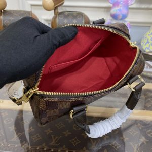 Replica Louis Vuitton Speedy Bandouliere 20 Brown Grid - high-accuracy replica luxury purse