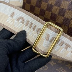 Replica Louis Vuitton Speedy Bandouliere 20 Brown Grid - near-authentic luxury replica handbag