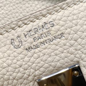 Replica Hermes Top Quality Replica Bag ShopHaze Blue Cream White - near-authentic luxury replica handbag
