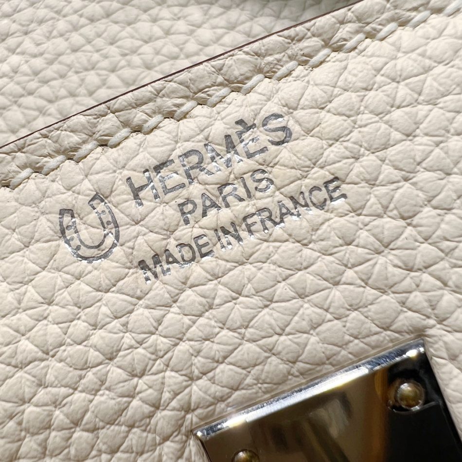 Replica Hermes Top Quality Replica Bag ShopHaze Blue Cream White - near-authentic luxury replica handbag