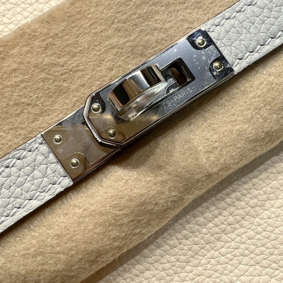 Replica Hermes Top Quality Replica Bag ShopHaze Blue Cream White - elite superclone designer purse