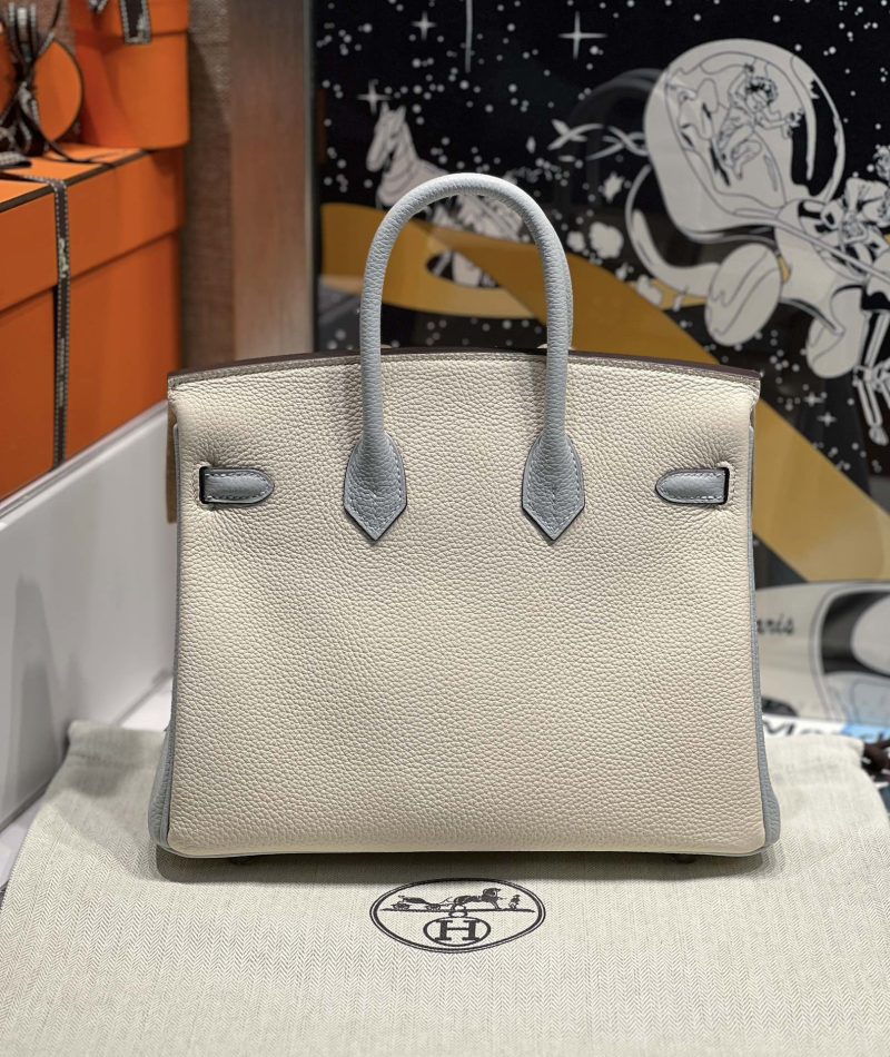 Replica Hermes Top Quality Replica Bag ShopHaze Blue Cream White - 1:1 designer replica handbag