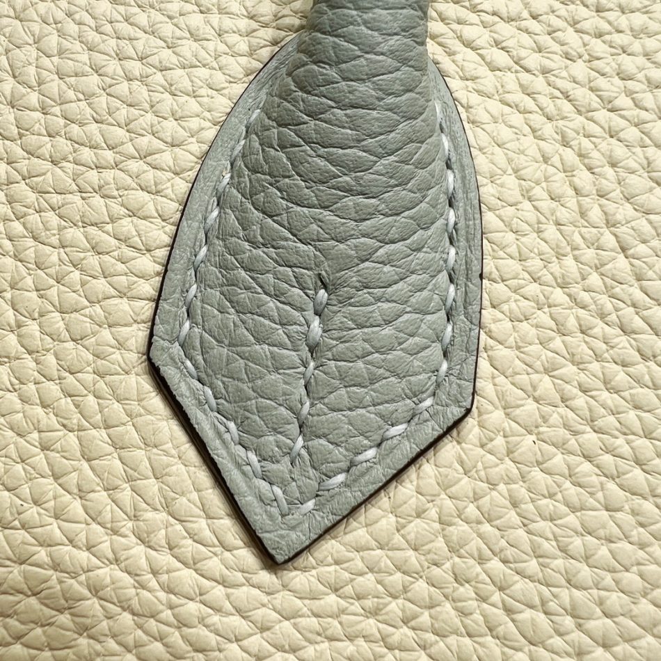 Replica Hermes Top Quality Replica Bag ShopHaze Blue Cream White - near-authentic luxury replica handbag