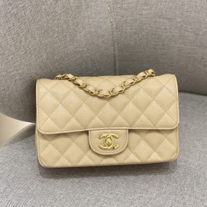 Replica CHANEL Classic Flap 20cm Apricot - top-rated replica designer bag