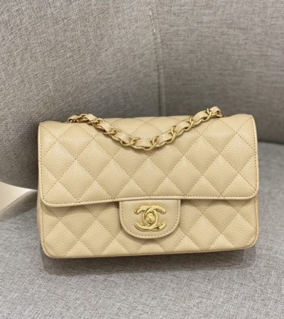 Replica CHANEL Classic Flap 20cm Apricot - top-rated replica designer bag