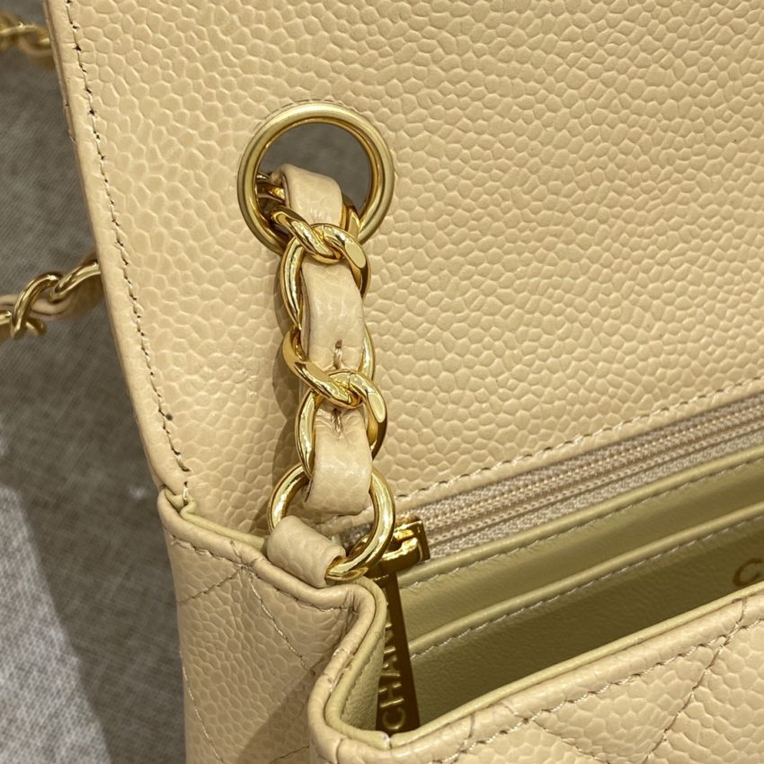 Replica CHANEL Classic Flap 20cm Apricot - 1:1 designer replica handbag