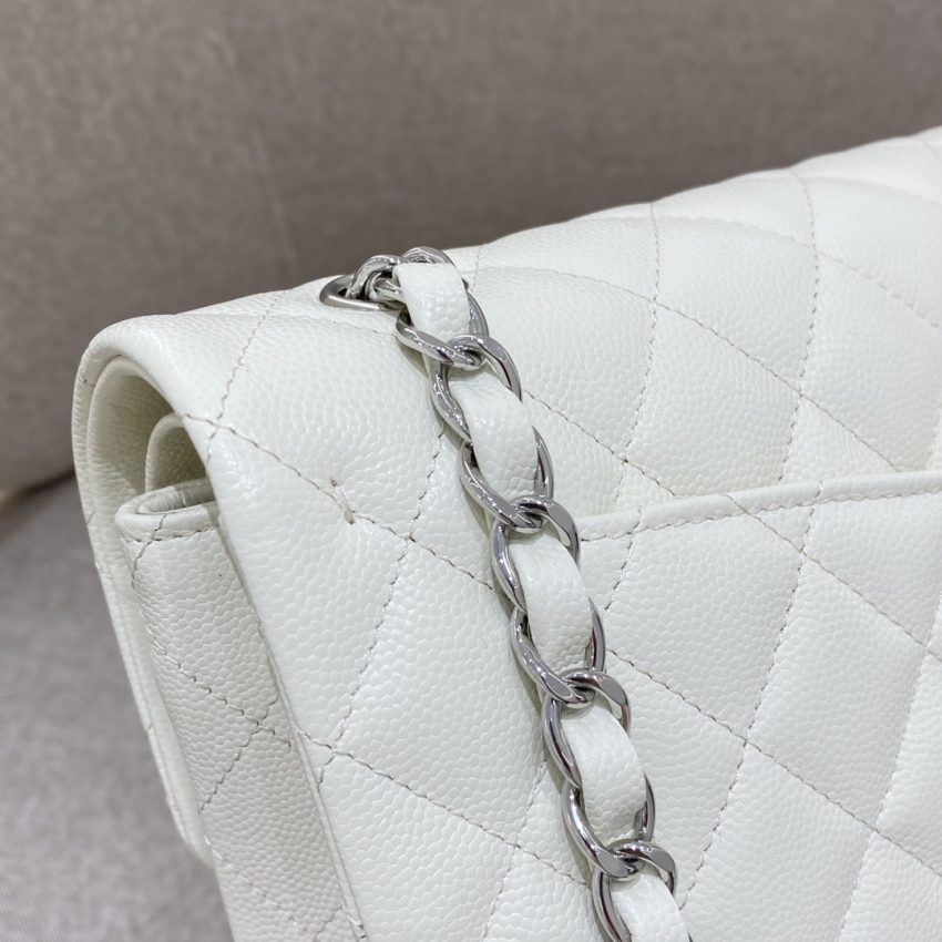 Replica CHANEL Classic Flap 23cm White - top-rated replica designer bag