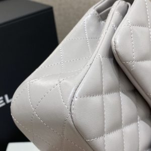 Replica CHANEL Classic Flap 23cm Dove Grey - authentic-look luxury purse replica