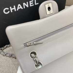 Replica CHANEL Classic Flap 23cm Dove Grey - high-accuracy replica luxury purse
