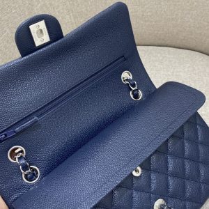 Replica CHANEL Classic Flap 25cm Sea Blue - near-authentic luxury replica handbag