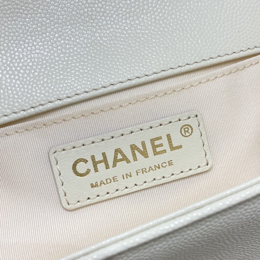 Replica CHANEL Le Boy White - top-tier luxury replica shoulder bag