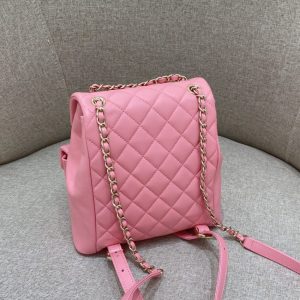 Replica CHANEL 23A Backpack Small Pink - top-tier luxury replica shoulder bag