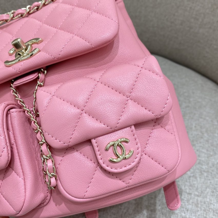 Replica CHANEL 23A Backpack Small Pink - near-authentic luxury replica handbag