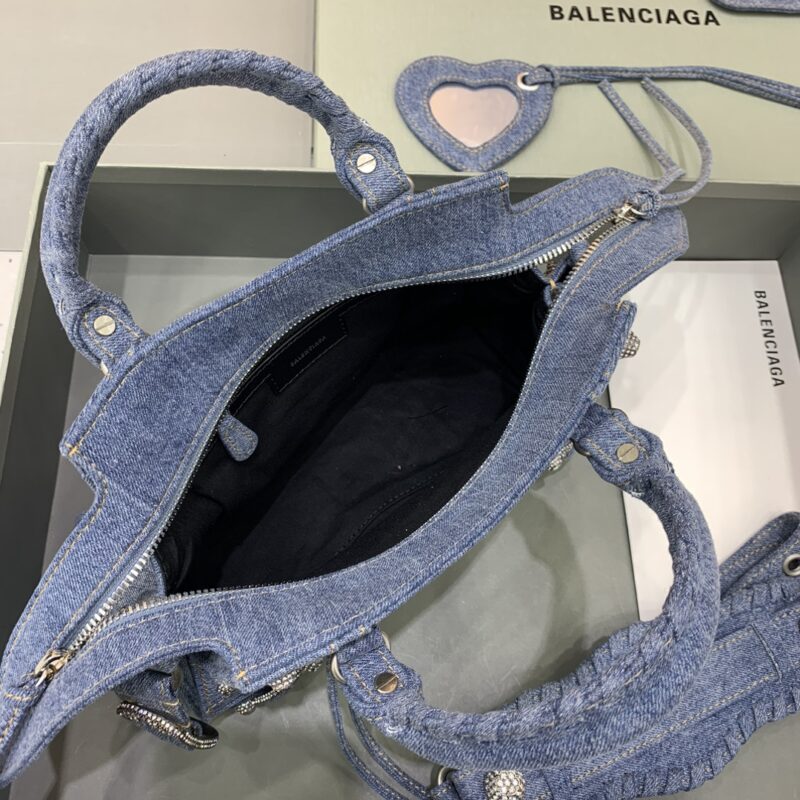 Replica Balenciaga Le City Denim - authentic-look luxury purse replica