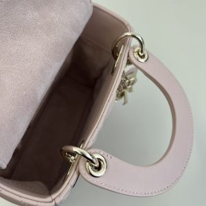 Replica Lady Dior Mini Pale Pink - best quality luxury bag dupe