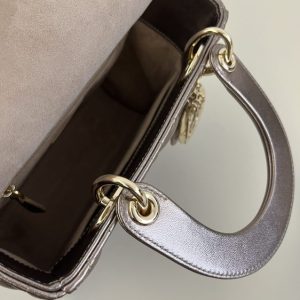 Replica Lady Dior Golden Metallic ABC - top-rated replica designer bag