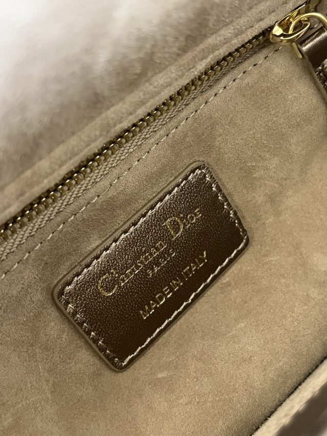 Replica Lady Dior Golden Metallic ABC - best quality luxury bag dupe