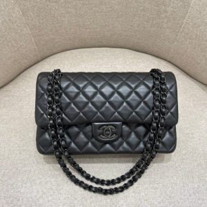 Replica CHANEL Classic Flap 25cm All Black - realistic designer-inspired fake bag
