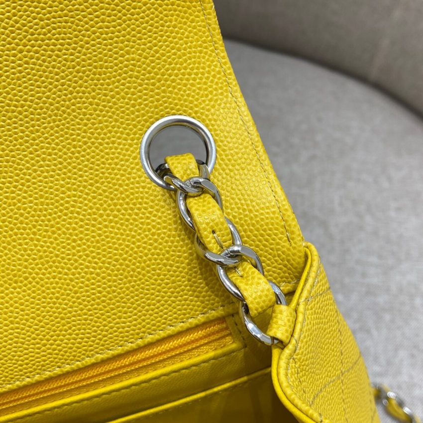 Replica CHANEL Classic Flap 17cm Bright Yellow - high-quality designer bag clone