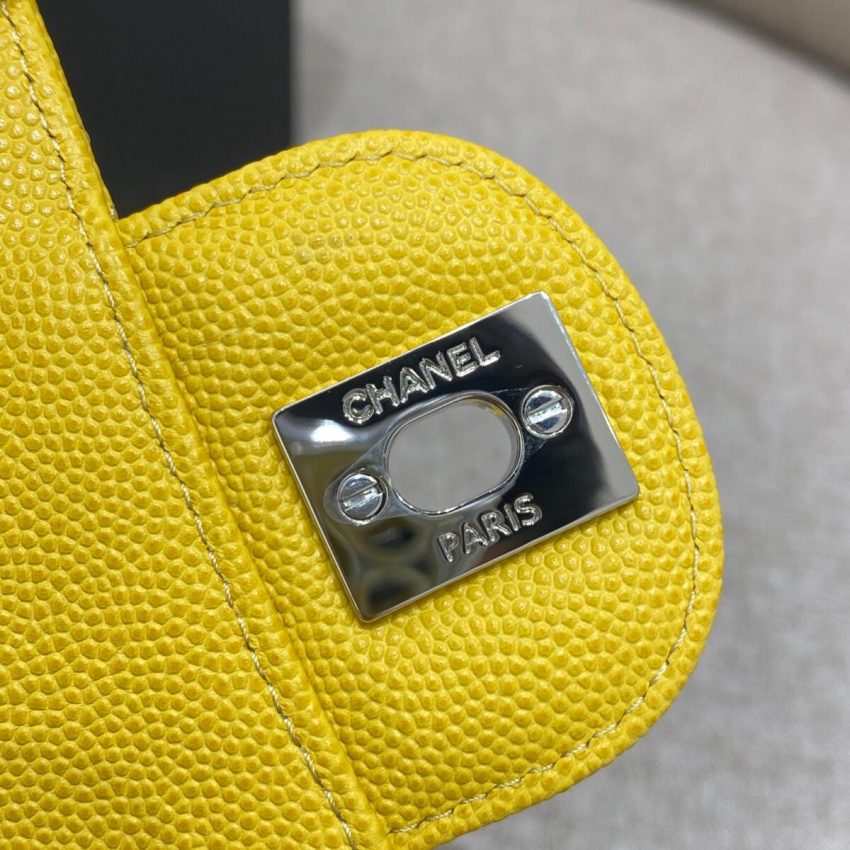 Replica CHANEL Classic Flap 17cm Bright Yellow - near-authentic luxury replica handbag