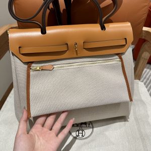Replica Hermes Herbag 31cm Circuit Orange - high-quality designer bag clone