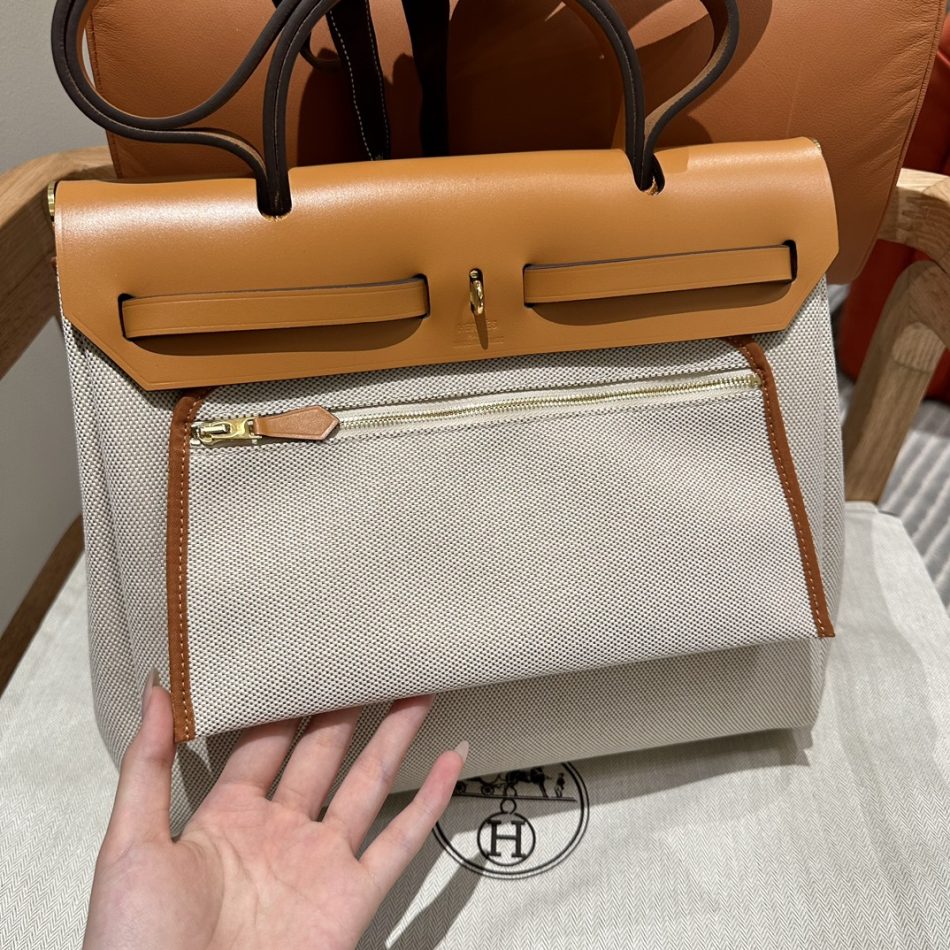 Replica Hermes Herbag 31cm Circuit Orange - high-quality designer bag clone