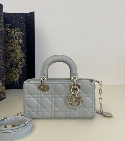Replica Dior Lady D-Joy Bag Sky Blue - near-authentic luxury replica handbag