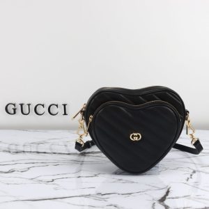 Replica Gucci Interlocking G Mini Heart Black - best-selling designer handbag dupe