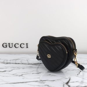 Replica Gucci Interlocking G Mini Heart Black - best-selling designer handbag dupe