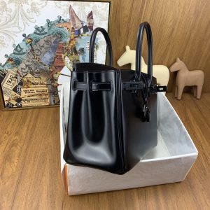 Replica Hermes Top Quality Replica Bag ShopRoyal Box Black - authentic-look luxury purse replica