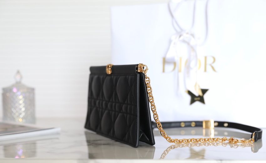 Replica Dior Miss Caro Noire Clutch - best quality luxury bag dupe