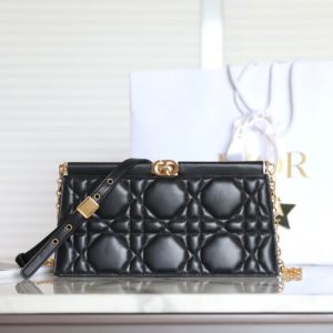 Replica Dior Miss Caro Noire Clutch - premium-grade designer purse dupe