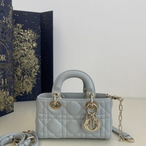 Replica Dior Lady D-Joy Mini Bag Sky Blue - top-rated replica designer bag