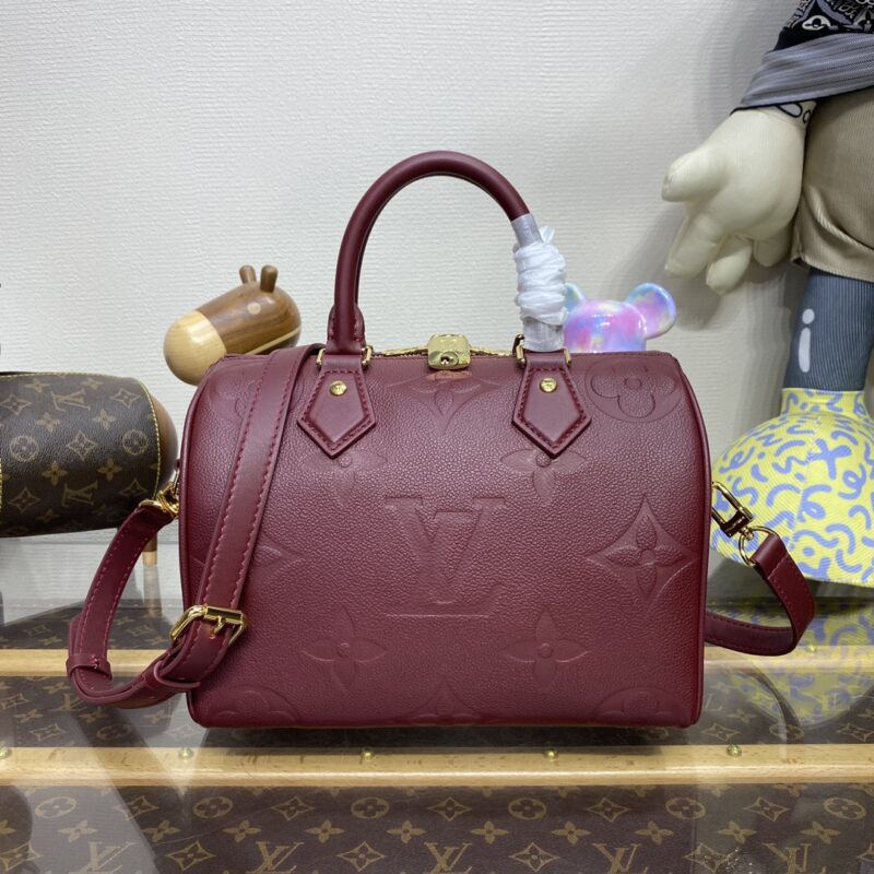 Replica Louis Vuitton Speedy Bandouliere 25 Bordeaux - best quality luxury bag dupe