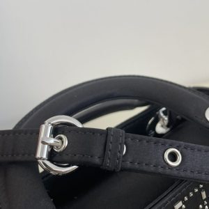 Replica Lady Dior Mini Satin Black - near-authentic luxury replica handbag