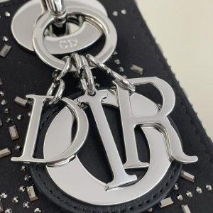 Replica Lady Dior Mini Satin Black - high-quality designer bag clone