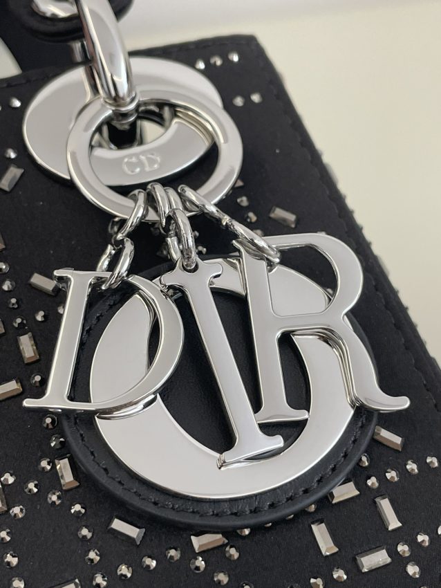 Replica Lady Dior Mini Satin Black - high-quality designer bag clone
