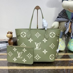 Replica Louis Vuitton Neverfull MM Green - ultra-realistic fake designer tote