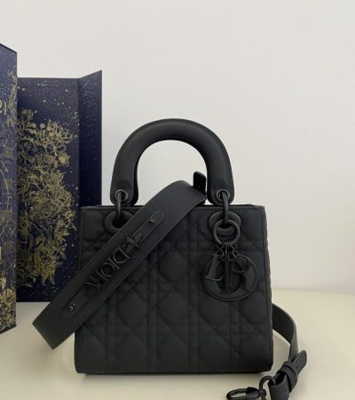 Replica Lady Dior Matte Black ABC - elite superclone designer purse