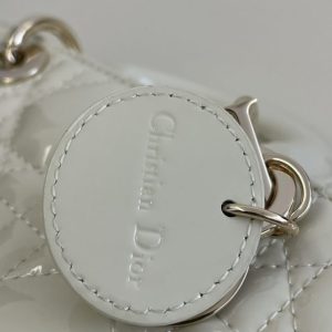 Replica Dior Lady D-Joy Mini Bag White Patent - best-selling designer handbag dupe