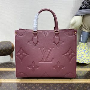 Replica LV OnTheGo Bordeaux - top-rated replica designer bag
