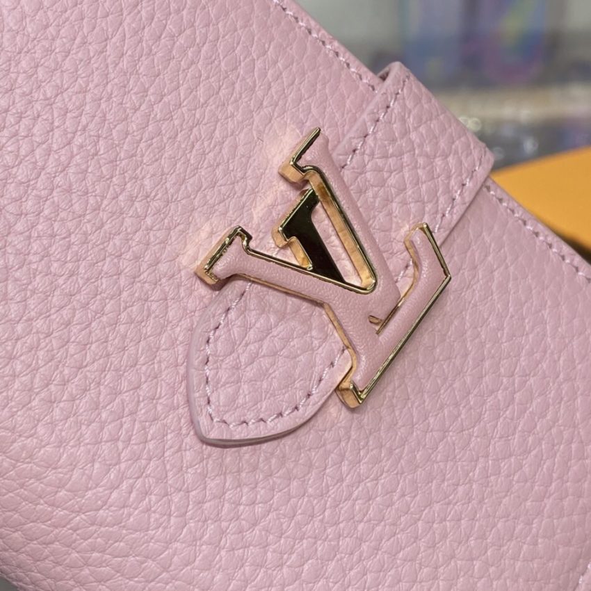 Replica Louis Vuitton Vertical Compact Wallet Pink - best-selling designer handbag dupe